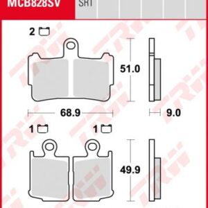 Pastillas De Freno Trw Sinter Honda Vfr1200 Ant