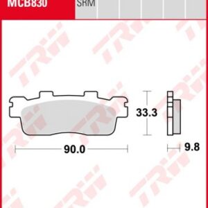 Pastillas De Freno Trw Scooter Sinter Kymco Downtown 125/200/300...