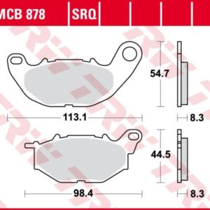 Pastillas de Freno Trw Fa Yamaha Mt-03 Ant.dx