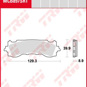 PASTILLAS SINTER TRW HONDA GL1800 18-