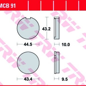 Pastillas de Freno Trw Kawa Z200 77- Suzuki