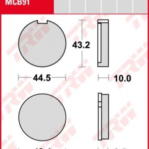 Pastillas De Freno Trw Kawa Z200 77- Suzuki