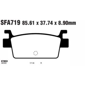 PASTILLAS EBC SCOOTER KYMCO AK550