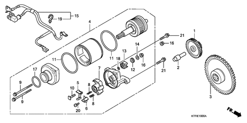 Motor Arranque Honda Sh 125/150 09-12/ S-Wing 125/150 - Imagen 2