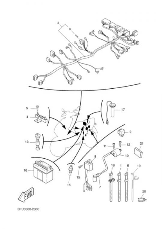 Centralita Scooter Aprilia-Mbk -Malaguti-Yamaha-Benelli-Beta - Imagen 2