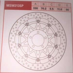 Disco de freno flotante EXCLUSIVAMENTE RACING TRW