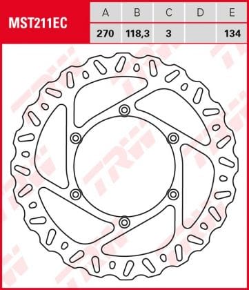 Disco de freno fijo OFF ROAD TRW