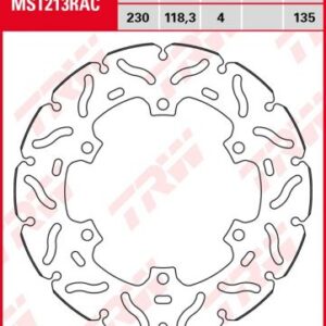 Disco de freno fijo RACING TRW