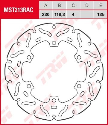 Disco de freno fijo RACING TRW