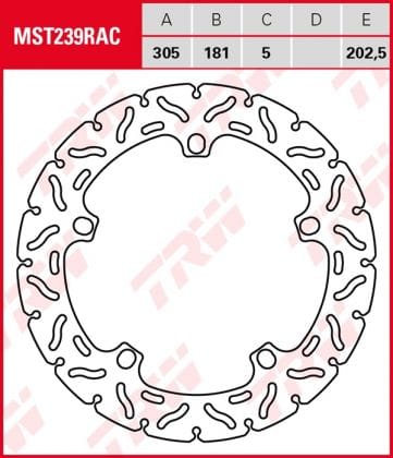 Disco de freno fijo RACING TRW