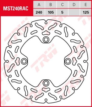 Disco de freno fijo RACING TRW