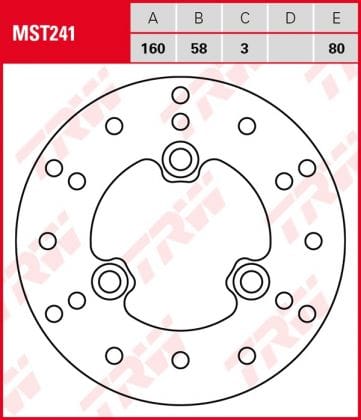Disco de freno fijo TRW