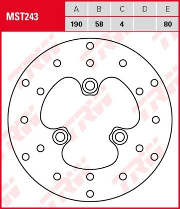 Disco de freno fijo TRW