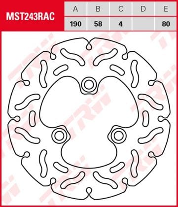 Disco de freno fijo RACING TRW