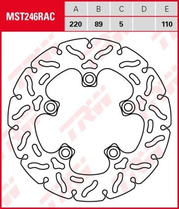 Disco de freno fijo RACING TRW