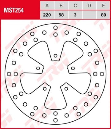 Disco de freno fijo TRW