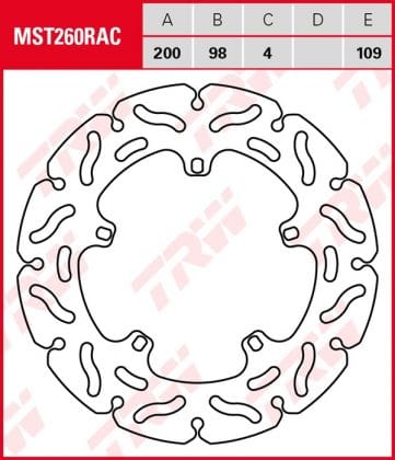 Disco de freno fijo RACING TRW