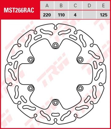 Disco de freno fijo RACING TRW