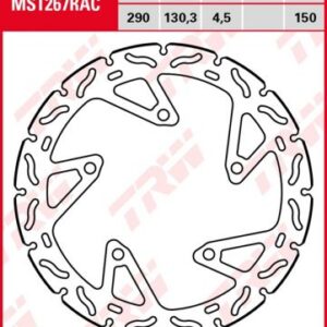 Disco de freno fijo RACING TRW