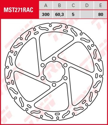 Disco de freno fijo RACING TRW