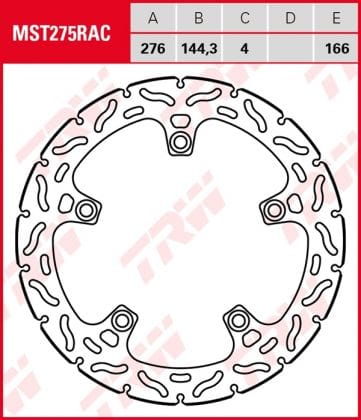 Disco de freno fijo RACING TRW