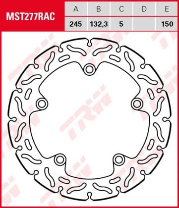 Disco de freno fijo RACING TRW