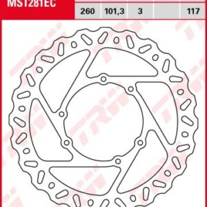 Disco de freno fijo OFF ROAD TRW