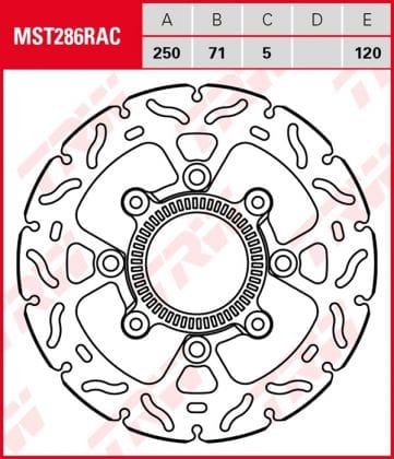 Disco de freno fijo RACING TRW