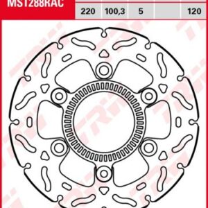 Disco de freno fijo RACING TRW