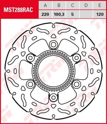 Disco de freno fijo RACING TRW