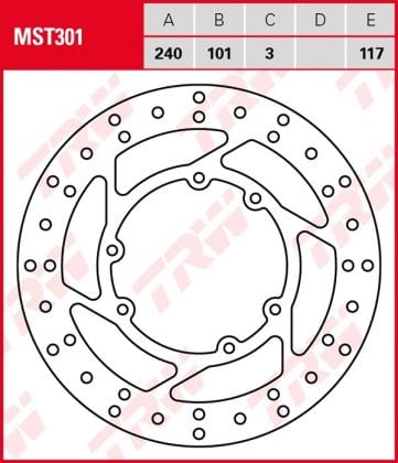 Disco de freno fijo TRW