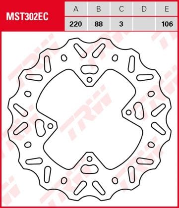 Disco de freno fijo OFF ROAD TRW