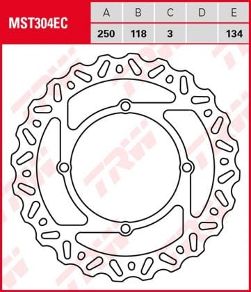 Disco de freno fijo OFF ROAD TRW