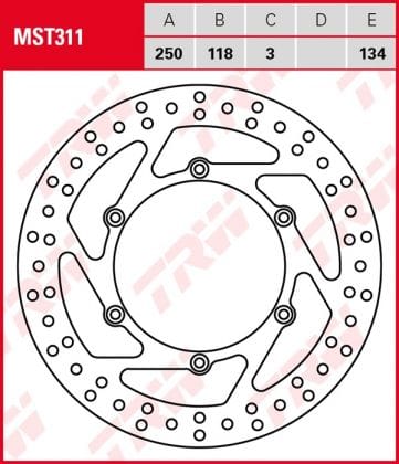 Disco de freno fijo TRW