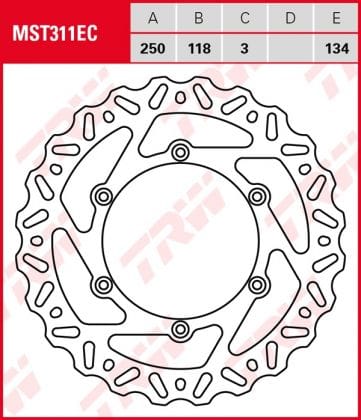 Disco de freno fijo OFF ROAD TRW