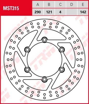 Disco de freno fijo TRW