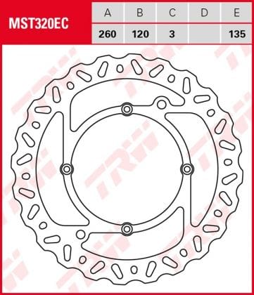 Disco de freno fijo OFF ROAD TRW