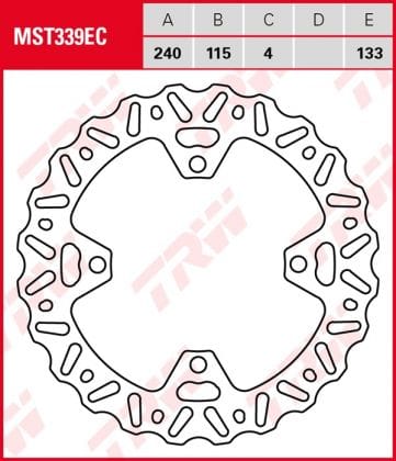 Disco de freno fijo OFF ROAD TRW