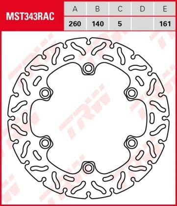 Disco de freno fijo RACING TRW