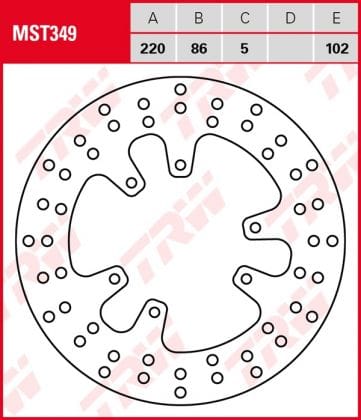 Disco de freno fijo TRW