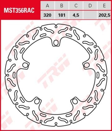 Disco de freno fijo RACING TRW