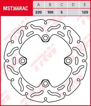 Disco de freno fijo RACING TRW