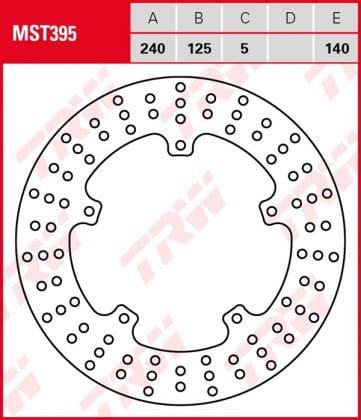 Disco de freno fijo TRW