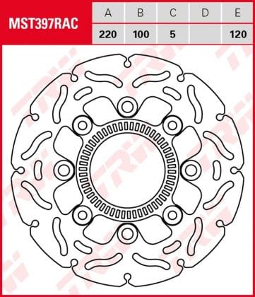 Disco de freno fijo RACING TRW