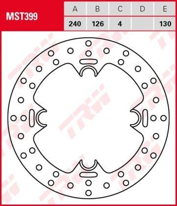 Disco de freno fijo TRW