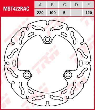 Disco de freno fijo RACING TRW