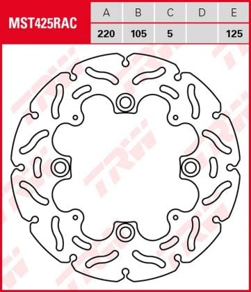 Disco de freno fijo RACING TRW