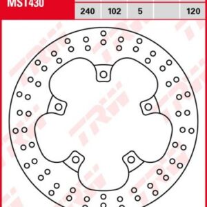 Disco de freno fijo TRW