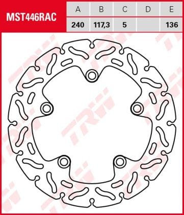 Disco de freno fijo RACING TRW