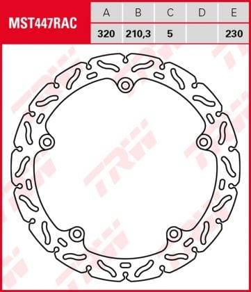 Disco de freno fijo RACING TRW